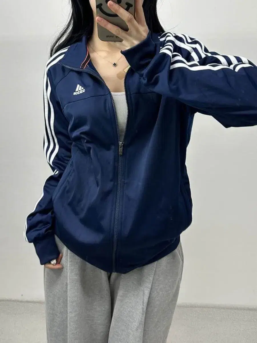 Adidas Navy Essential Tracktop Jersey (100)