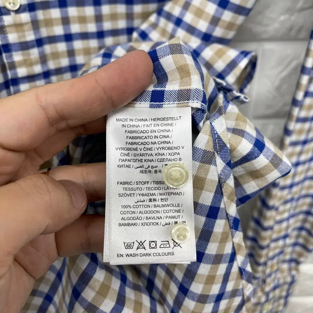 GANT 간트 체크 셔츠(M/95~100) / B-2086