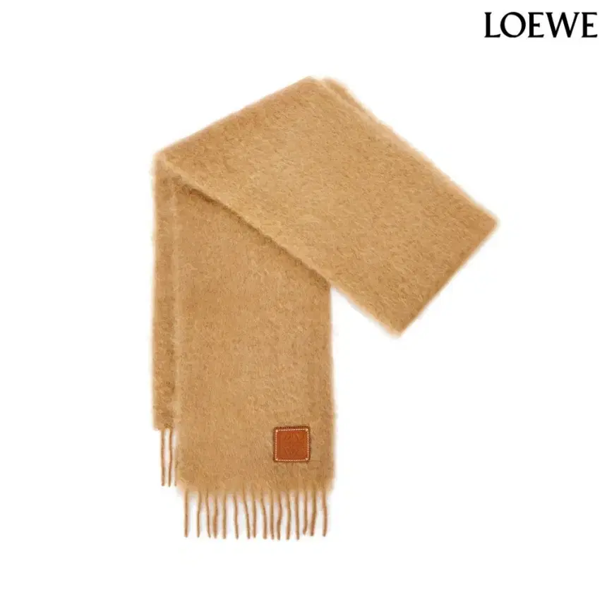 loewe 로에베 모헤어 머플러 카멜