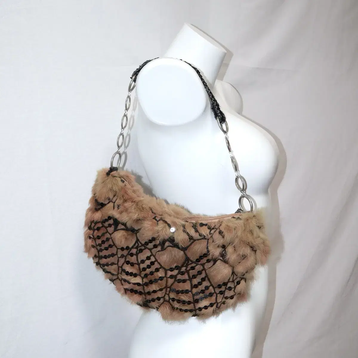 Fairy fur spangle bag