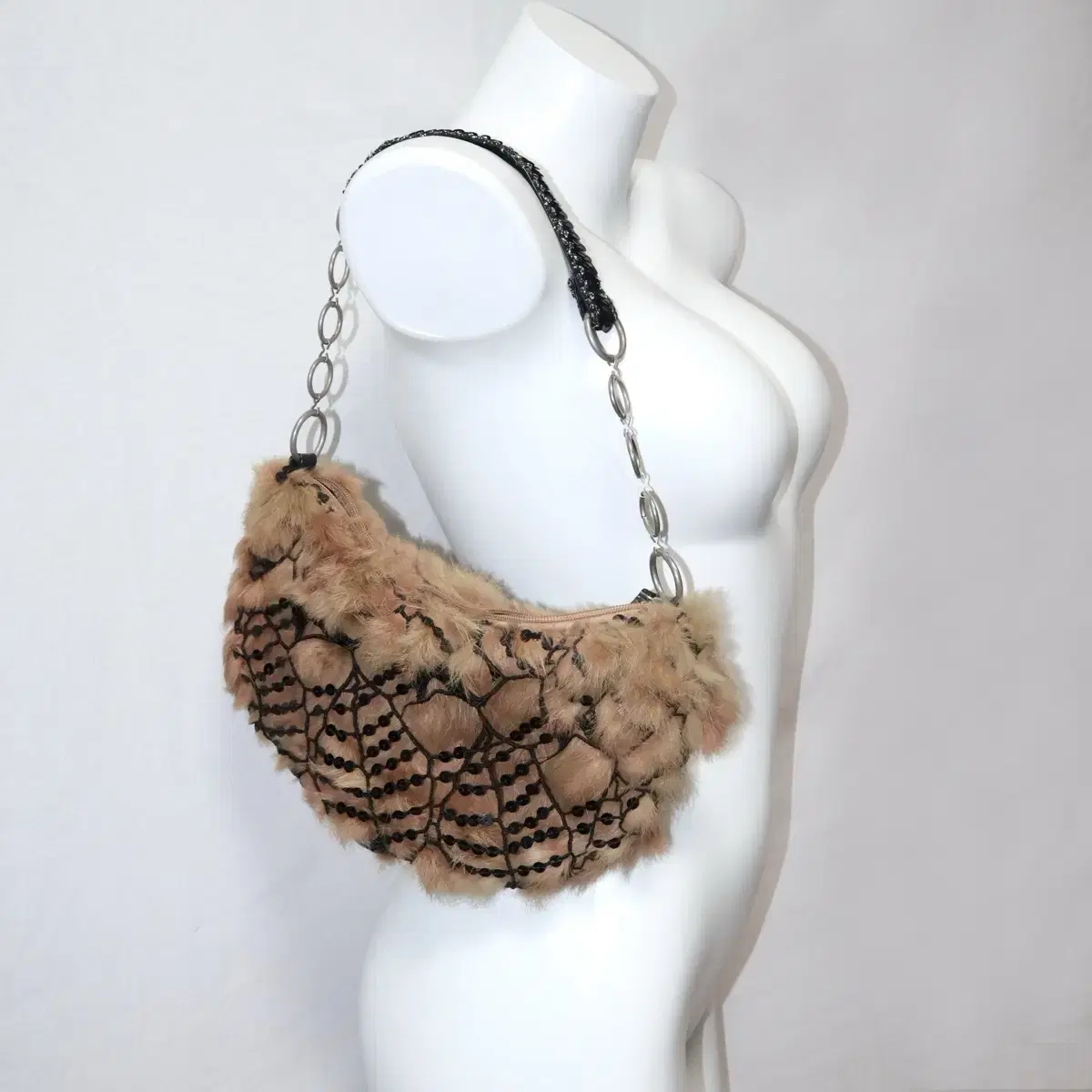 Fairy fur spangle bag