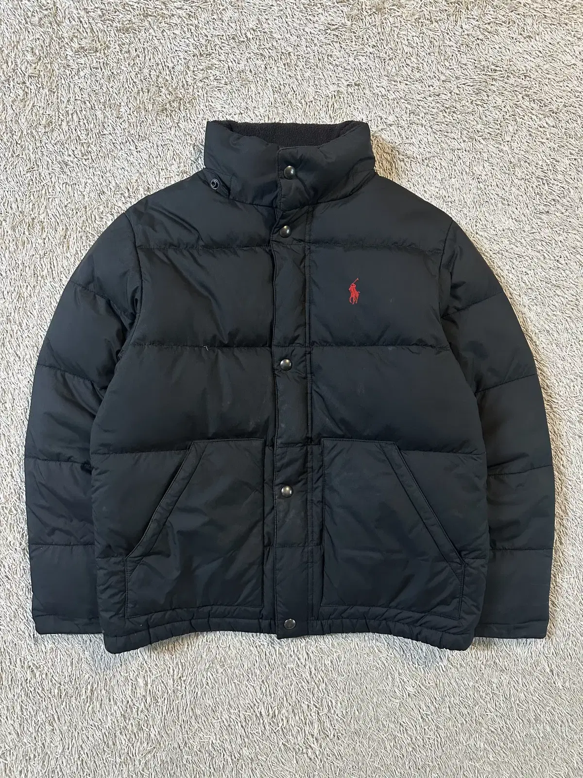 [Women's M] Polo Ralph Lauren POLO Red Pony Goose Down Puffer Padded Black