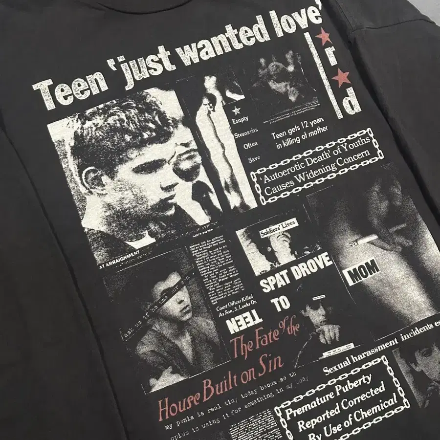 [XL] 24fw ERD TEEN JUST WANTED LOVE LS T