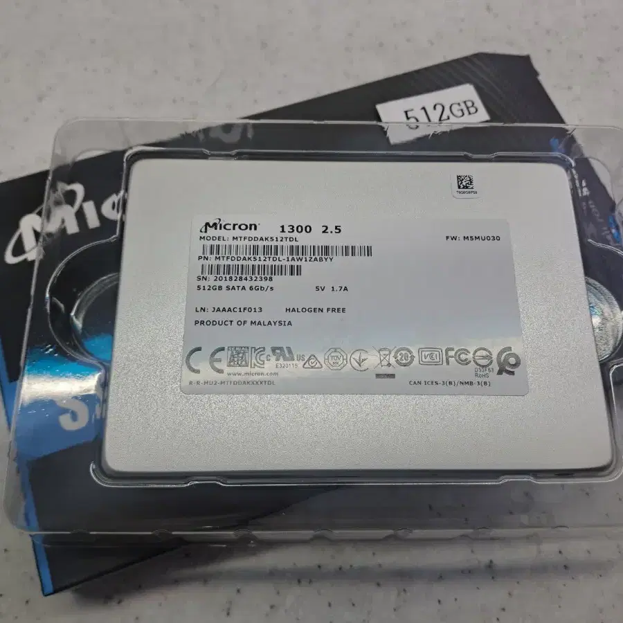 마이크론 1300 512GB 2.5" SATA3 SSD