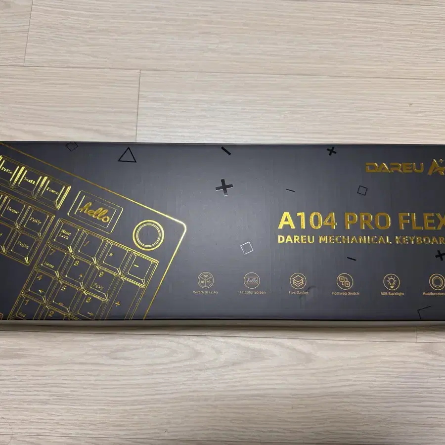 [판매] 다얼유 A104PRO FLEX 기계식키보드 레트로베이지 저소음오