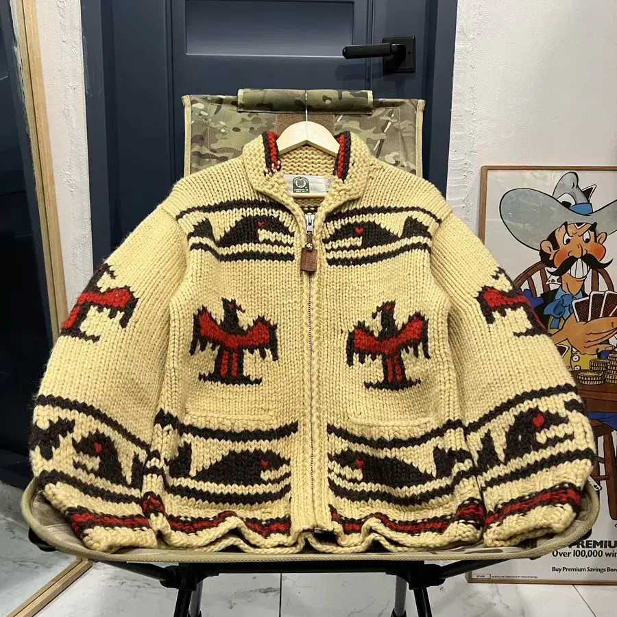 CANADIAN SWEATER COMPANY 캐나다 썬더버드 코위찬