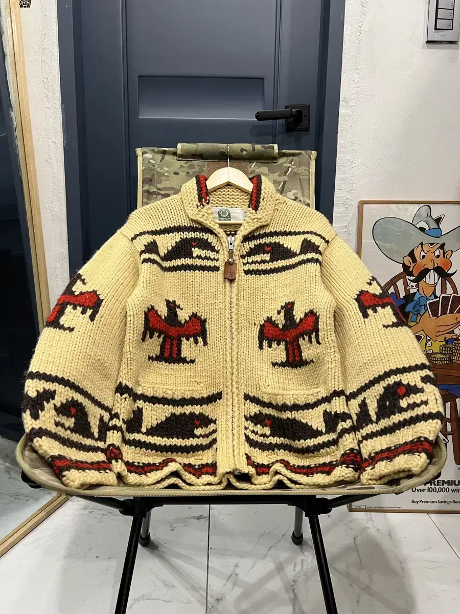 CANADIAN SWEATER COMPANY 캐나다 썬더버드 코위찬