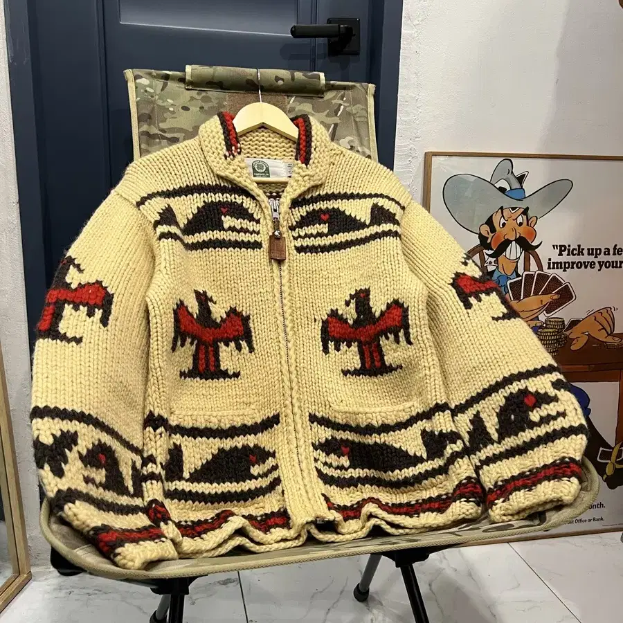 CANADIAN SWEATER COMPANY 캐나다 썬더버드 코위찬