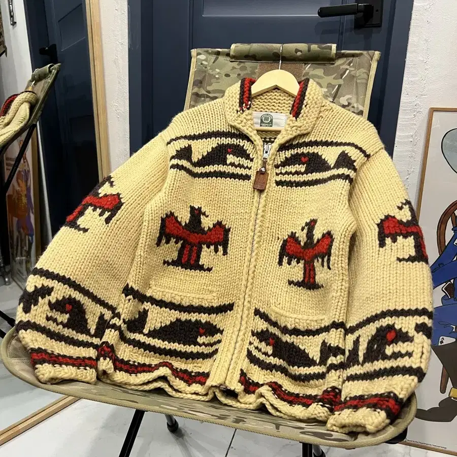 CANADIAN SWEATER COMPANY 캐나다 썬더버드 코위찬