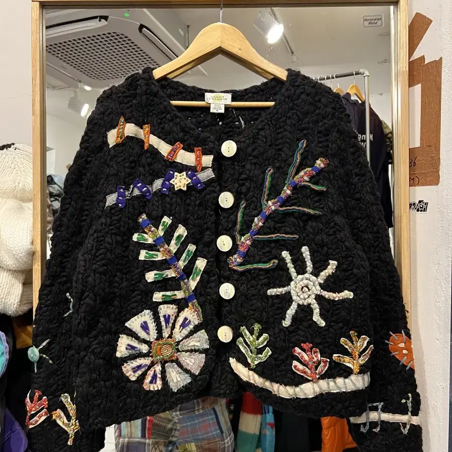 80/90s SANDY STARKMAN EMBROIDERY 자수울자켓