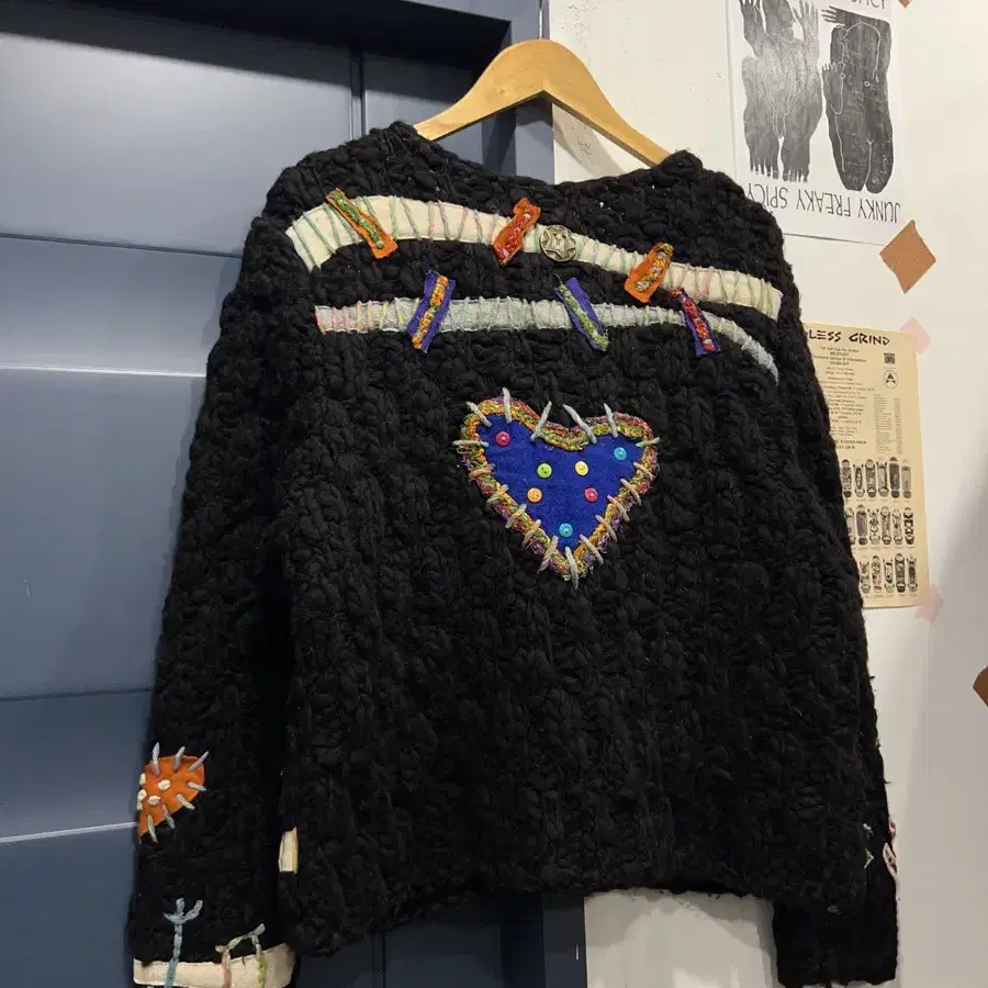 80/90s SANDY STARKMAN EMBROIDERY 자수울자켓