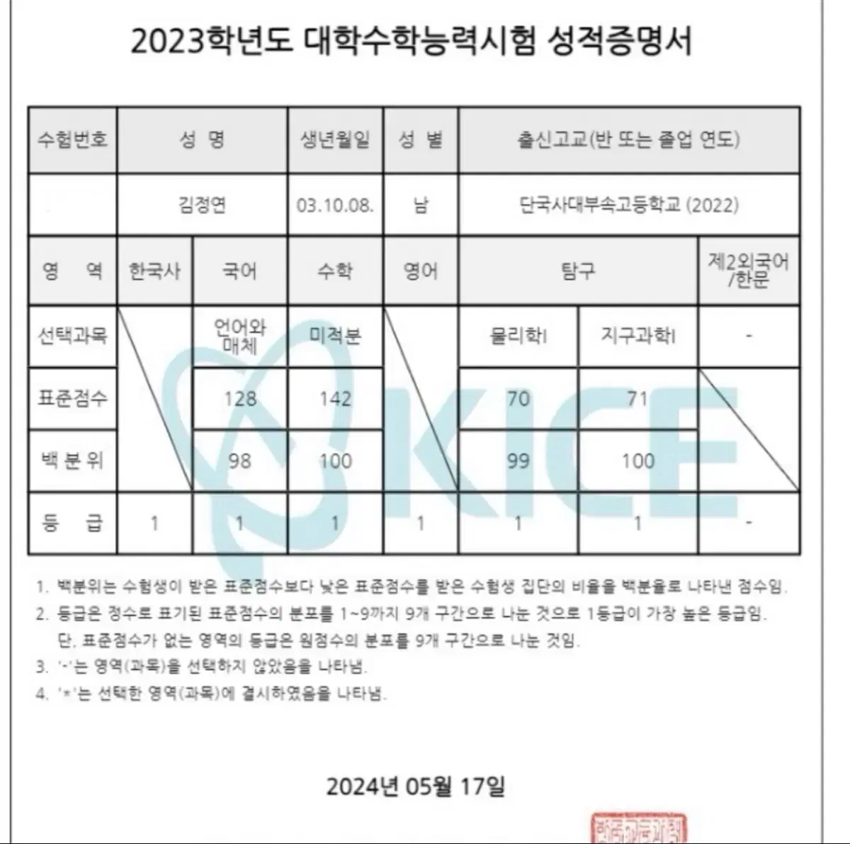 경희대 의대생 수학,물리학1 내신/수능 과외