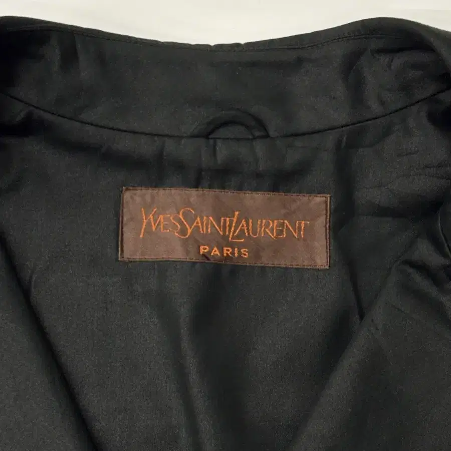 Ysl 입생로랑 블랙 더블 롱 코트