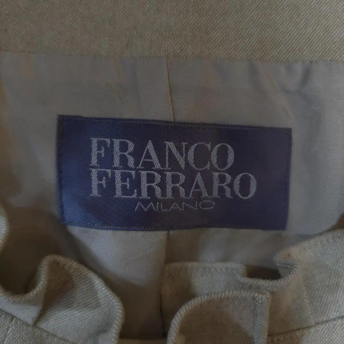 FRANCO FERRARO 러플 카라 울 자켓 여M WZ037