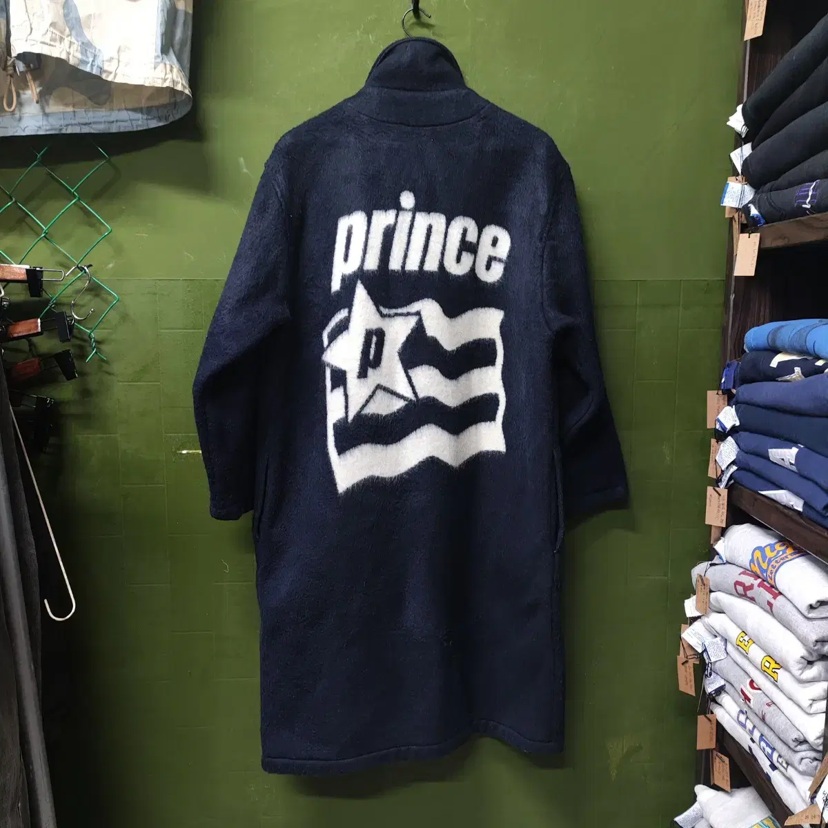 90s prince JAPANmade 아크릴 헤비 웨이트 코트