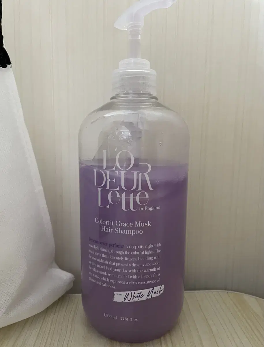 로더렛 샴푸 1000ml 화이트머스크