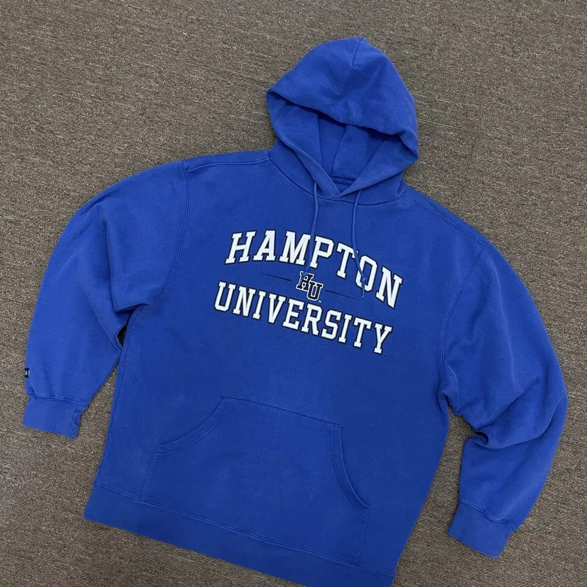 (L) 잔스포츠 Hampton pirates 프린팅 블루 후드티