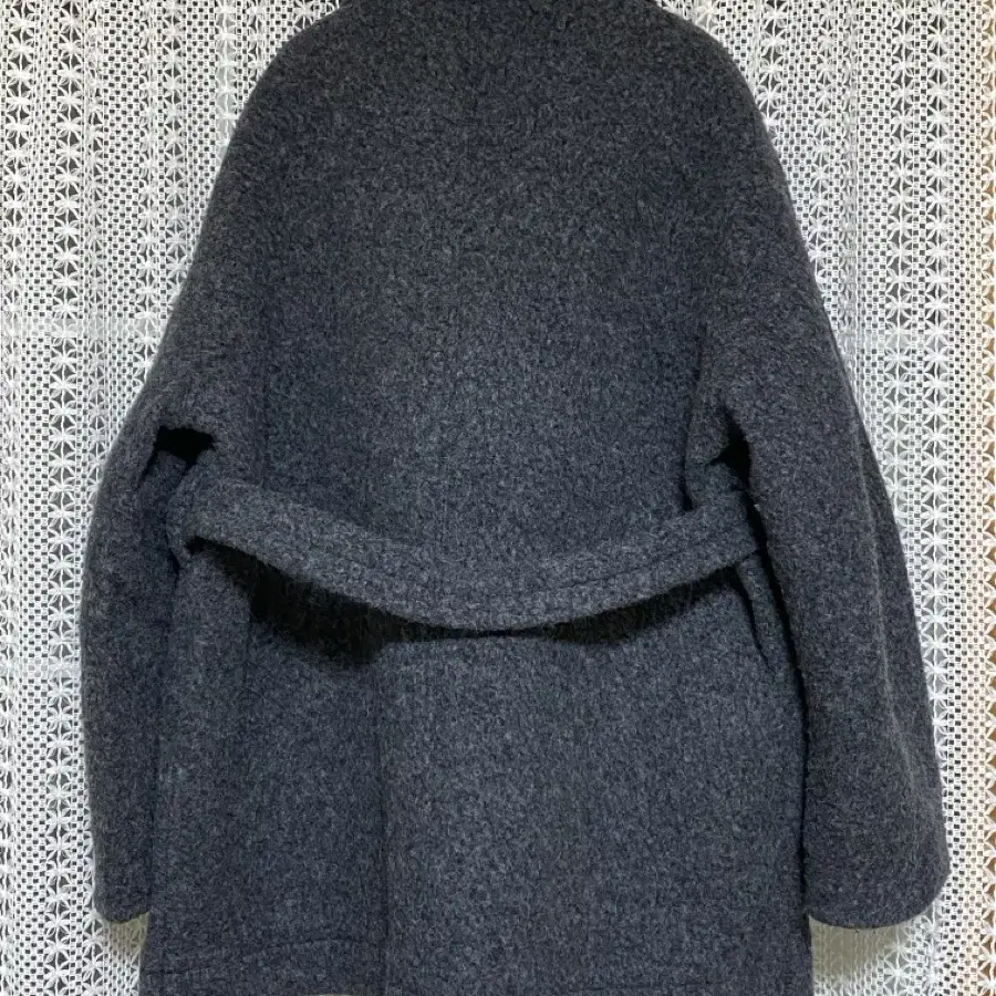 rrace 레이스 funnel-neck half coat 알파카하프코트