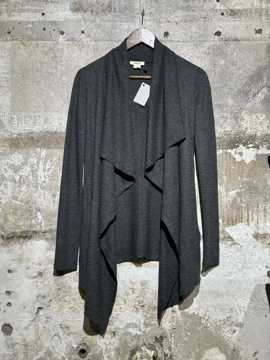 HELMUT LANG Wool Belted Drape Cardigan