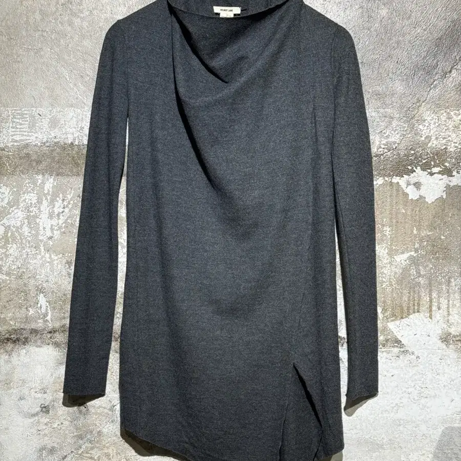 HELMUT LANG Wool Belted Drape Cardigan