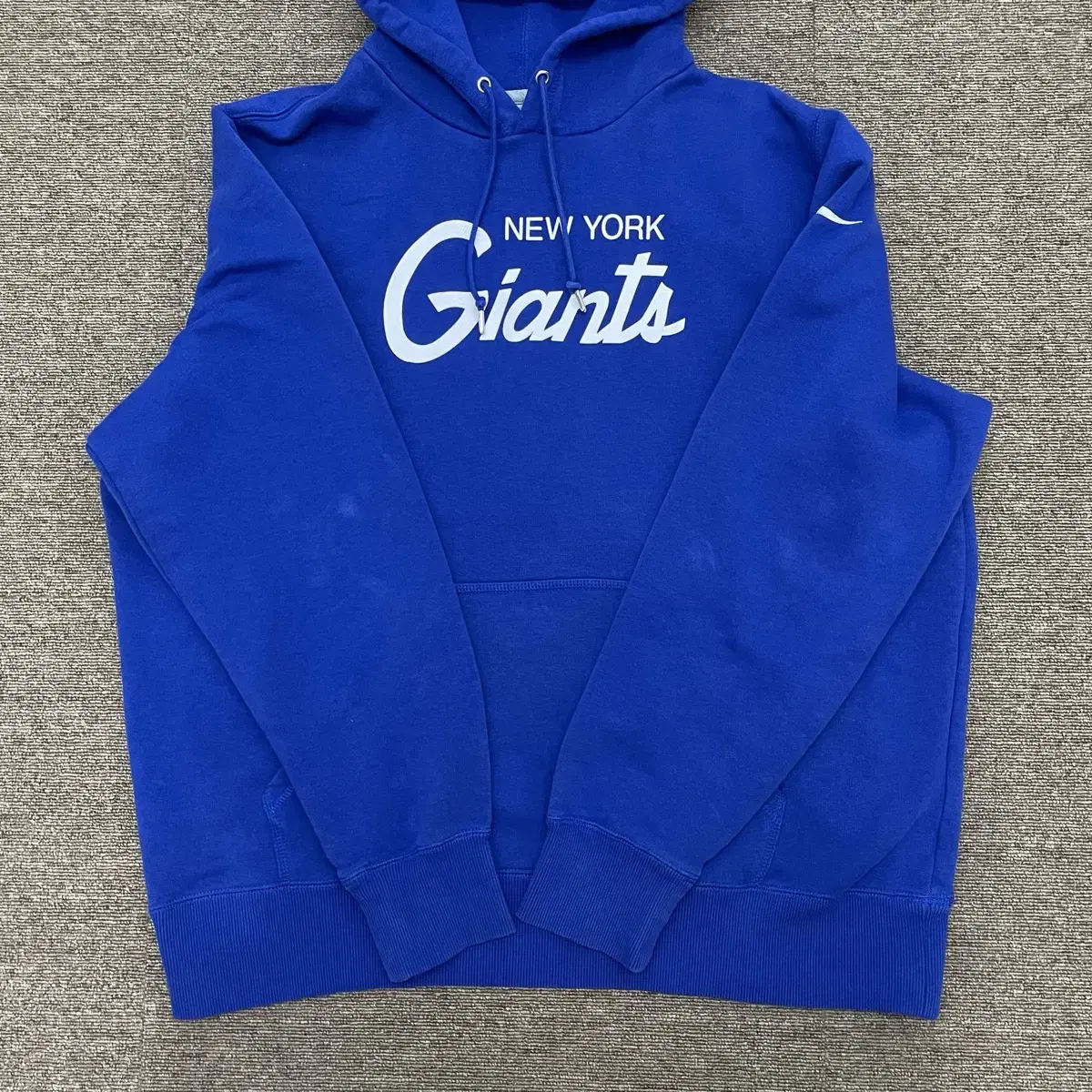 (2XL) Nike 나이키 NFL 뉴욕 자이언츠 프린팅 블루 후드티