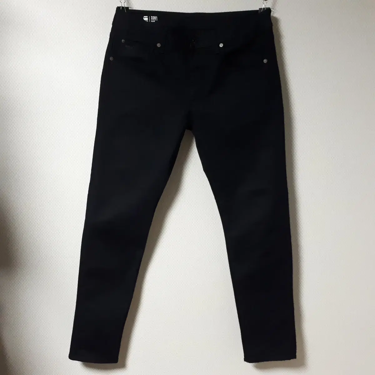 33/G-STAR RAW 3301 블랙 슬림핏 청바지/33-355