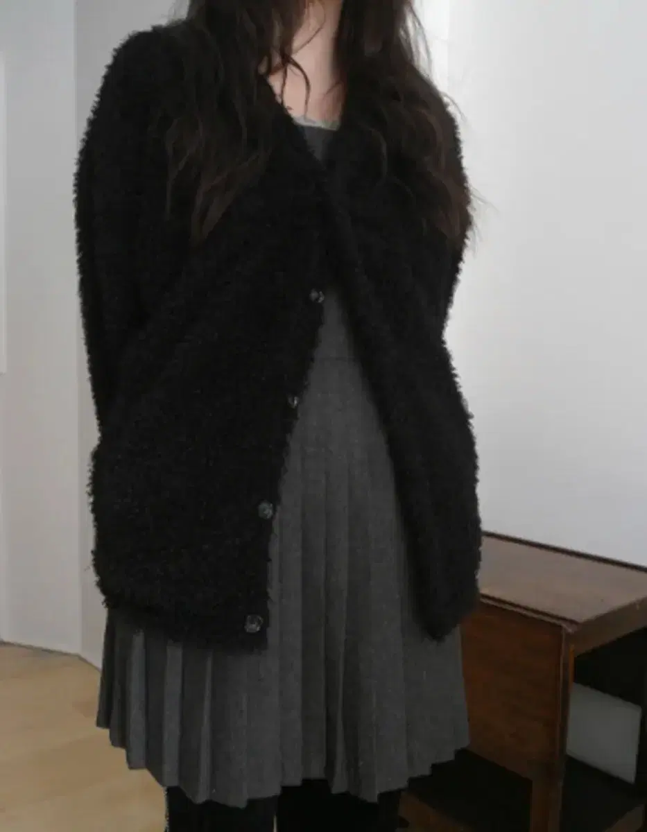 에프터먼데이 mohair fur cardigan