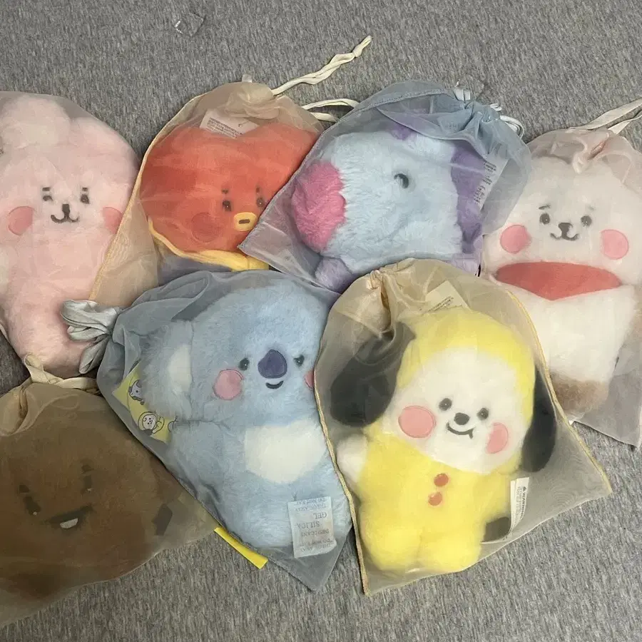 bt21 플랫퍼 인형 일괄