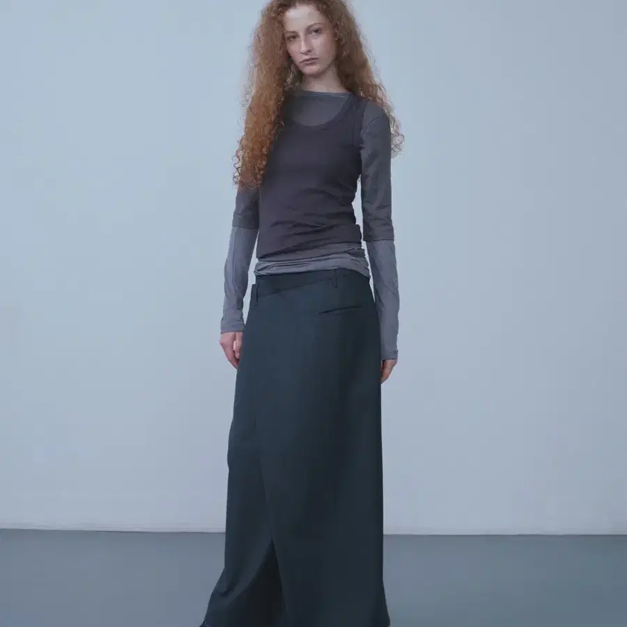 Repos 리포스 스커트 Wool Wrap Cover Skirt