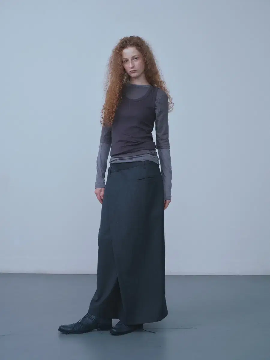 Repos 리포스 스커트 Wool Wrap Skirt 낫띵에브리띵