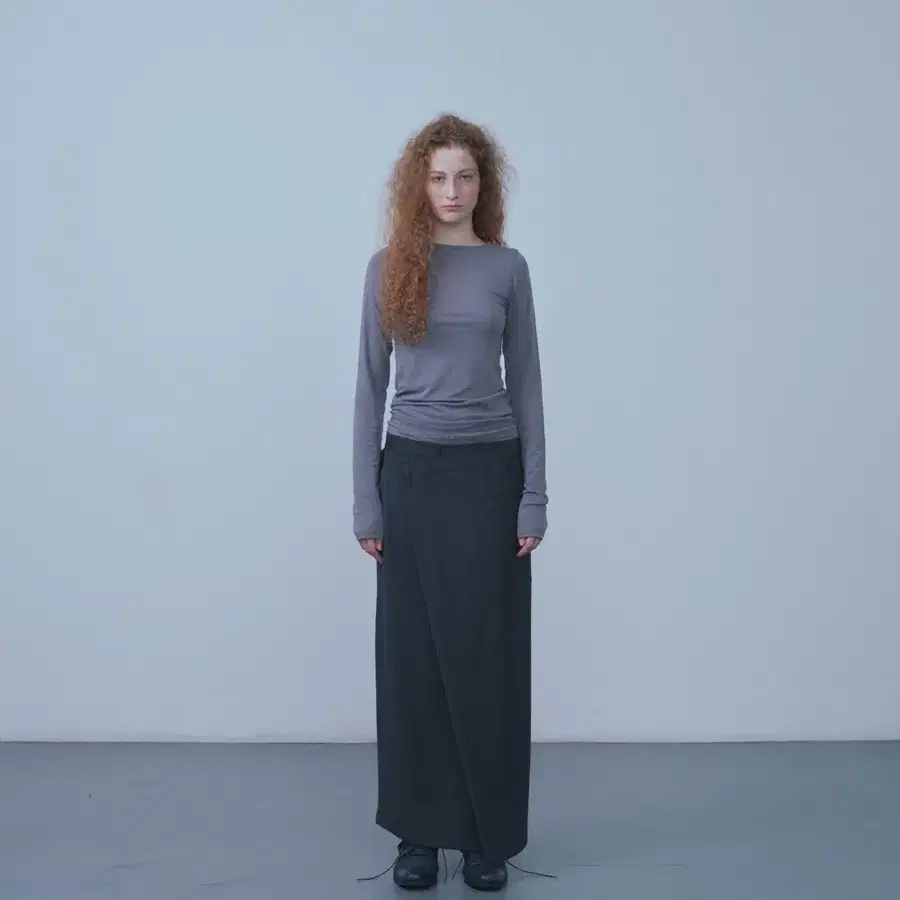 Repos 리포스 스커트 Wool Wrap Cover Skirt