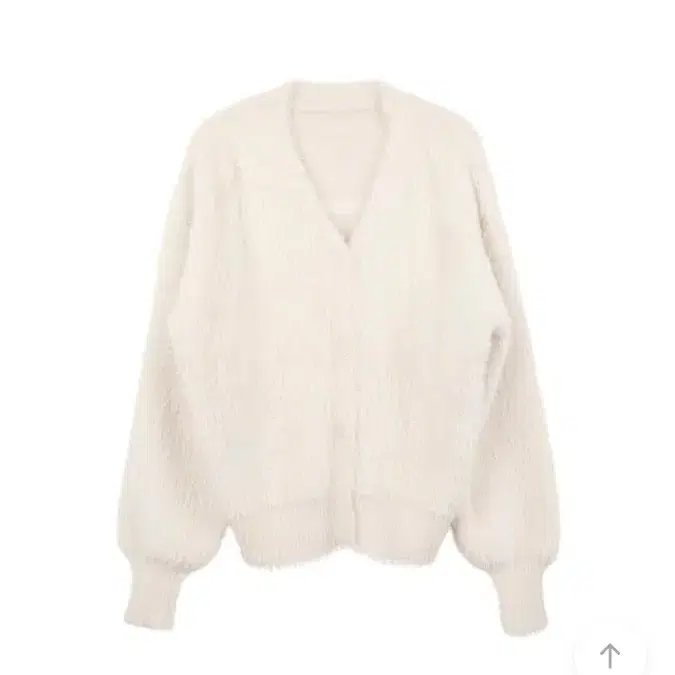 릿킴 HAIRY FUR BUTTON CARDIGAN