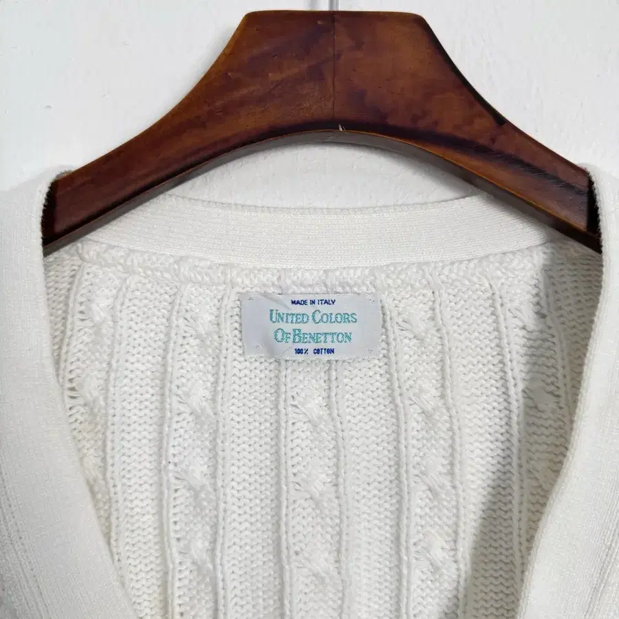 Benetton white cardigan