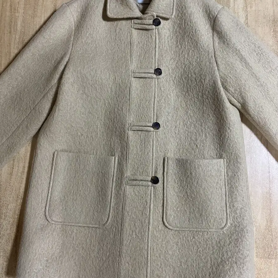 Alpaca Jeanne Half Coat Camel