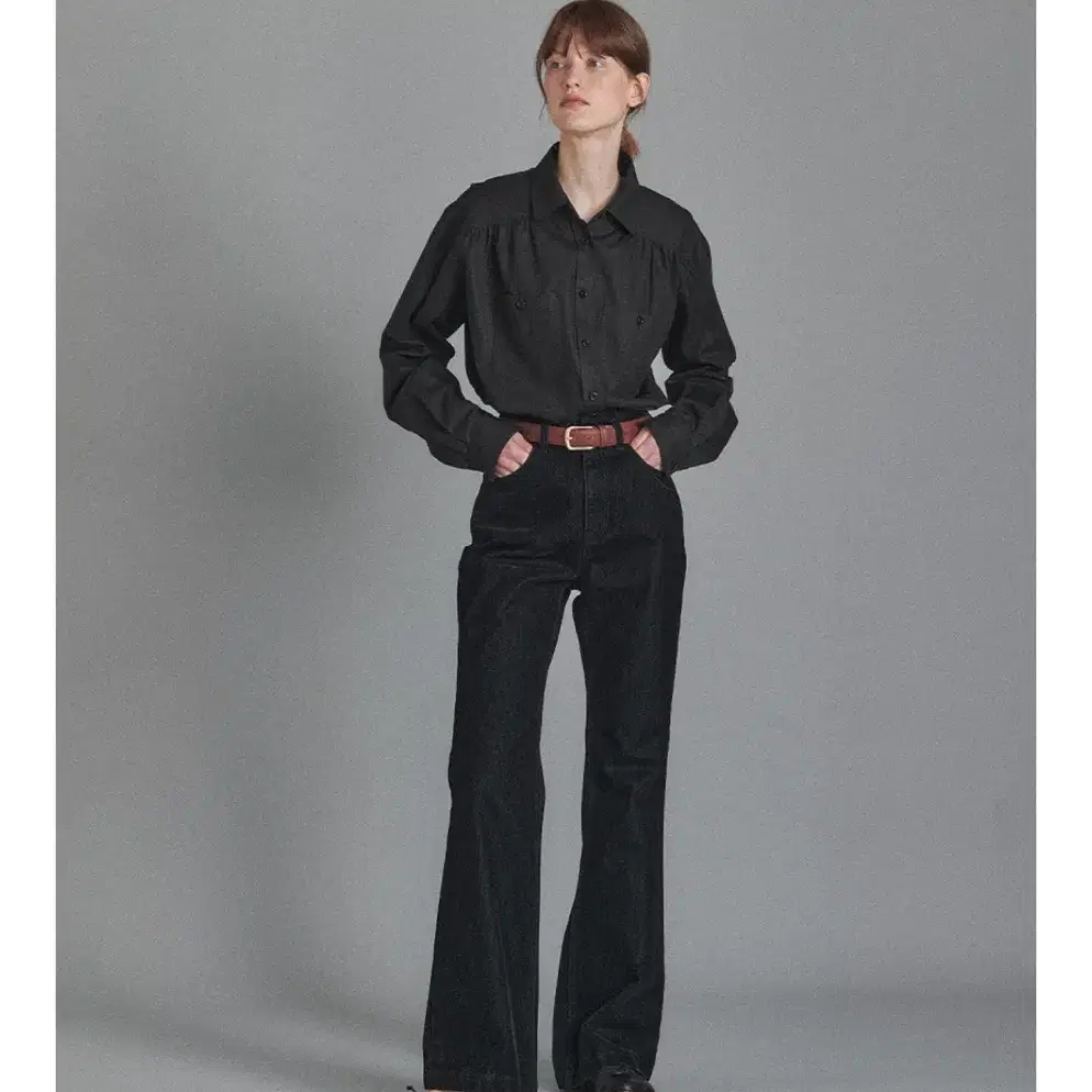 니하운 lou veludo boot cut pants 블랙 S사이즈 타낫