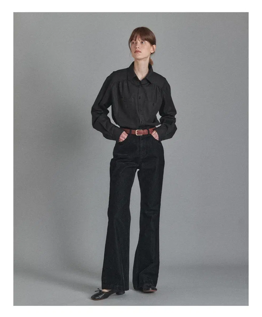 니하운 lou veludo boot cut pants 블랙 S사이즈 타낫