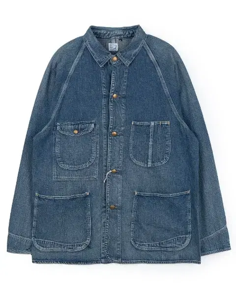 오어슬로우 50's Coverall Denim Used Wash - 2