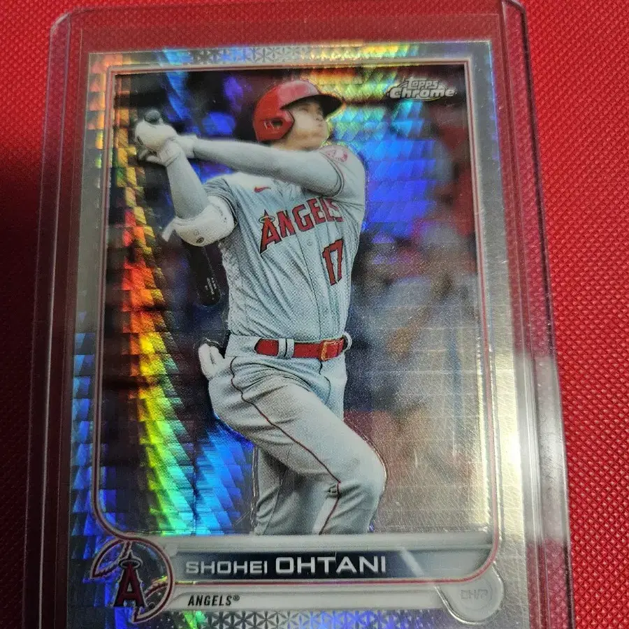 오타니 2022 Topps Chrome 프리즘 리플렉터 카드