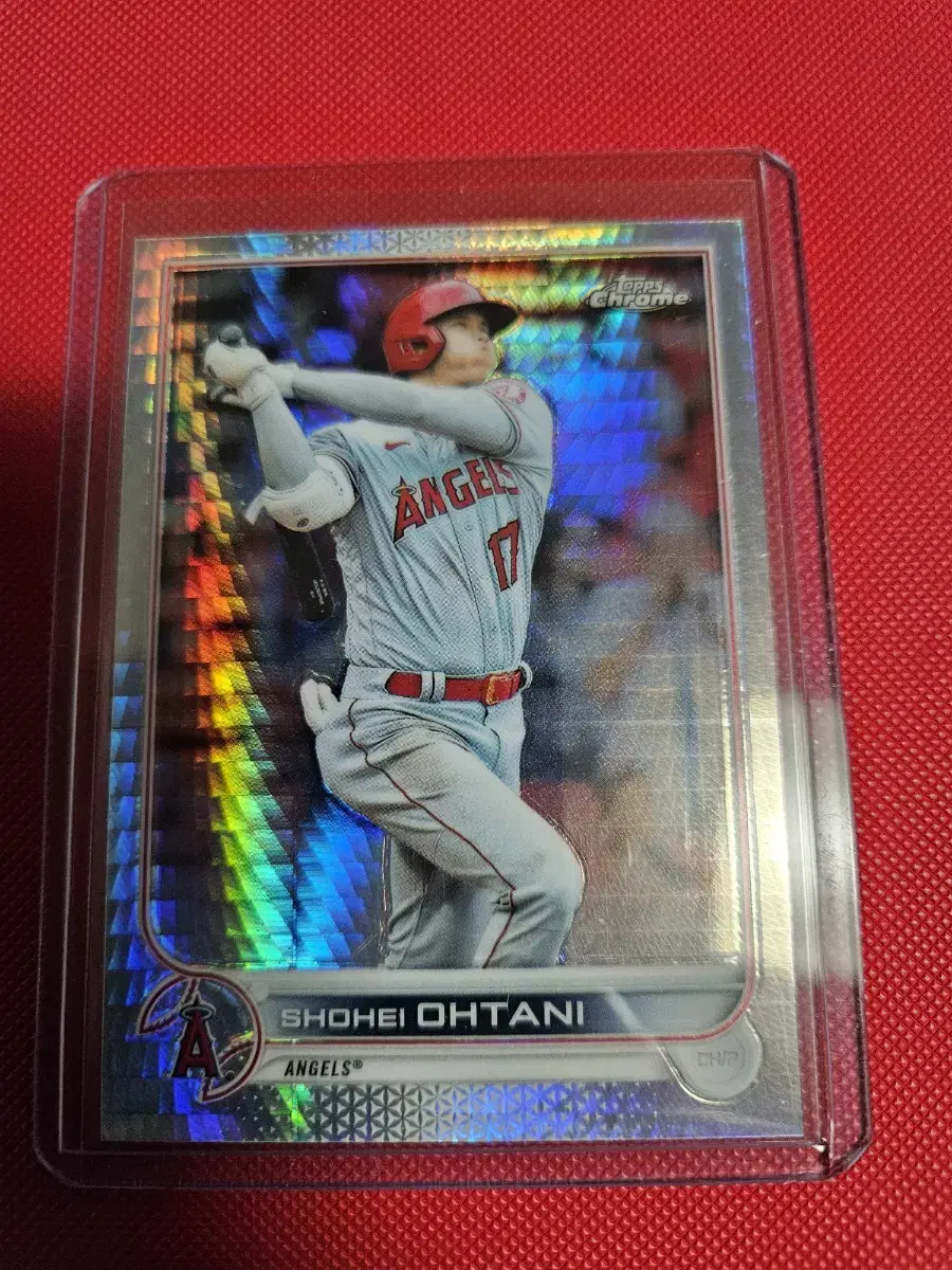 오타니 2022 Topps Chrome 프리즘 리플렉터 카드