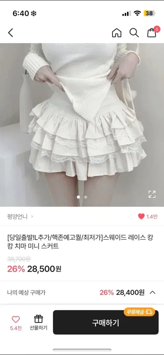 급처)에이블리 겨울캉캉치마