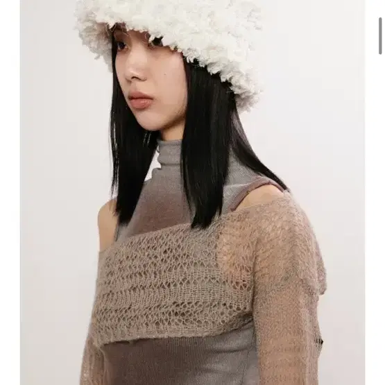 GORRO GORRA 고로고라 스노우햇 화이트