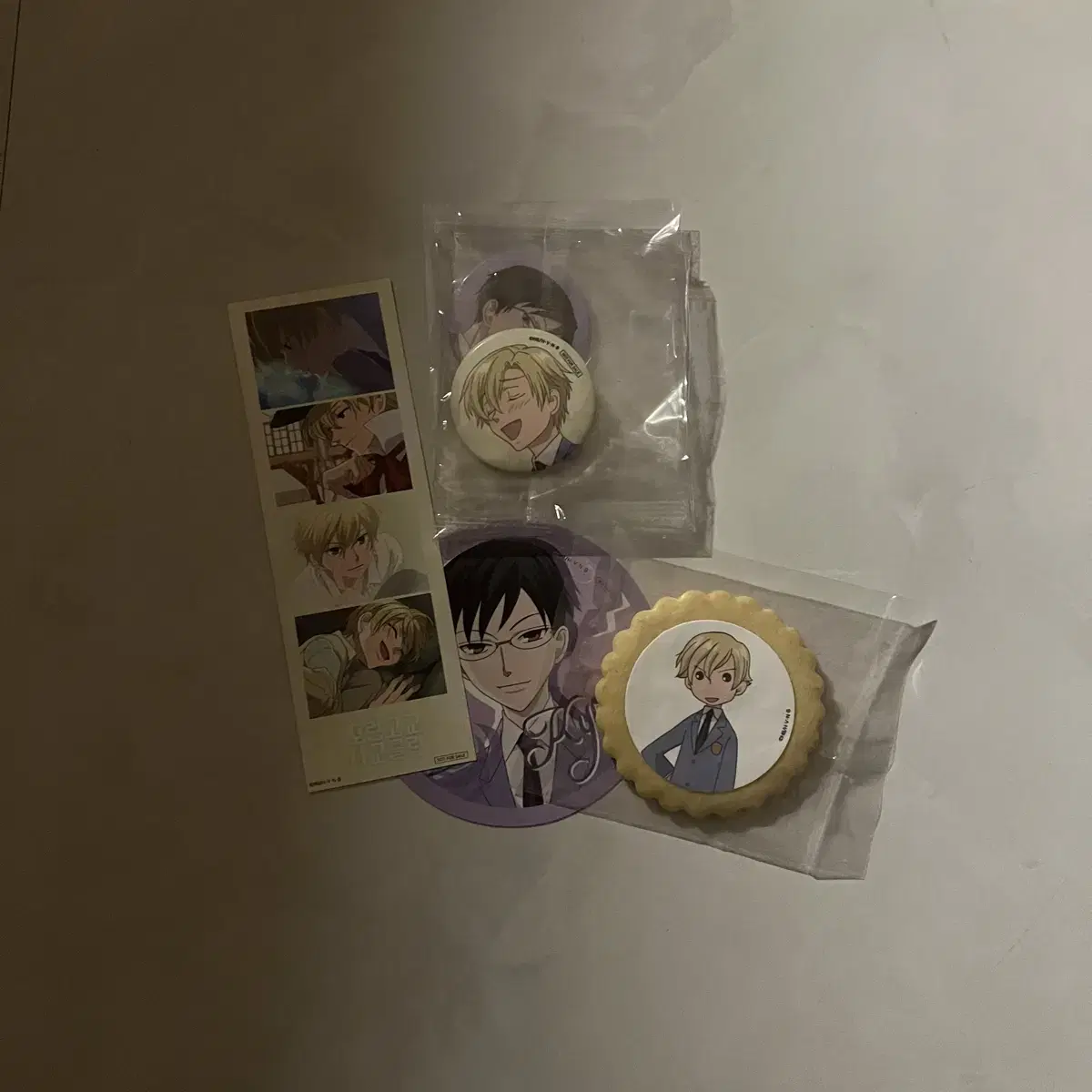 Orangogyo Tonik Collaborative Cafe pre-order benefit Necrophoto Badge Coaster Tamaki Kyouya Cookies