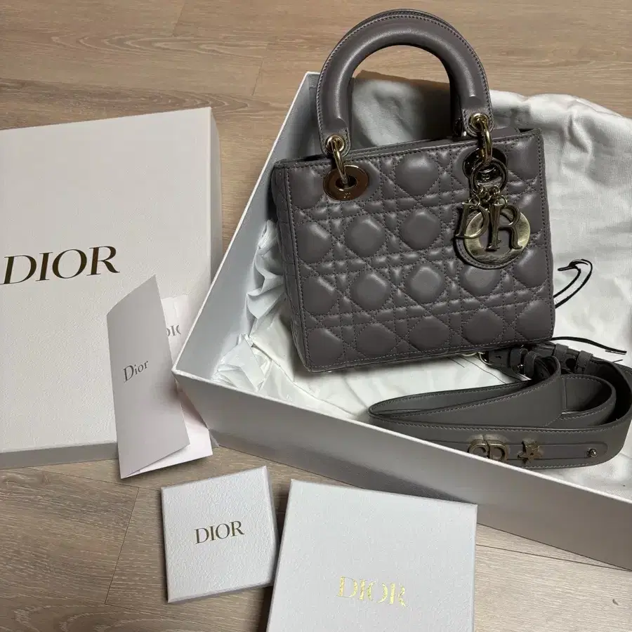 풀박스 크리스찬 디올 DIOR 레이디백 스몰 그레이 (단종색상)