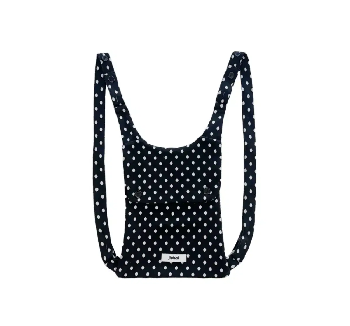 지초이 SS24 2-WAY DOTTED BAG (BLACK)