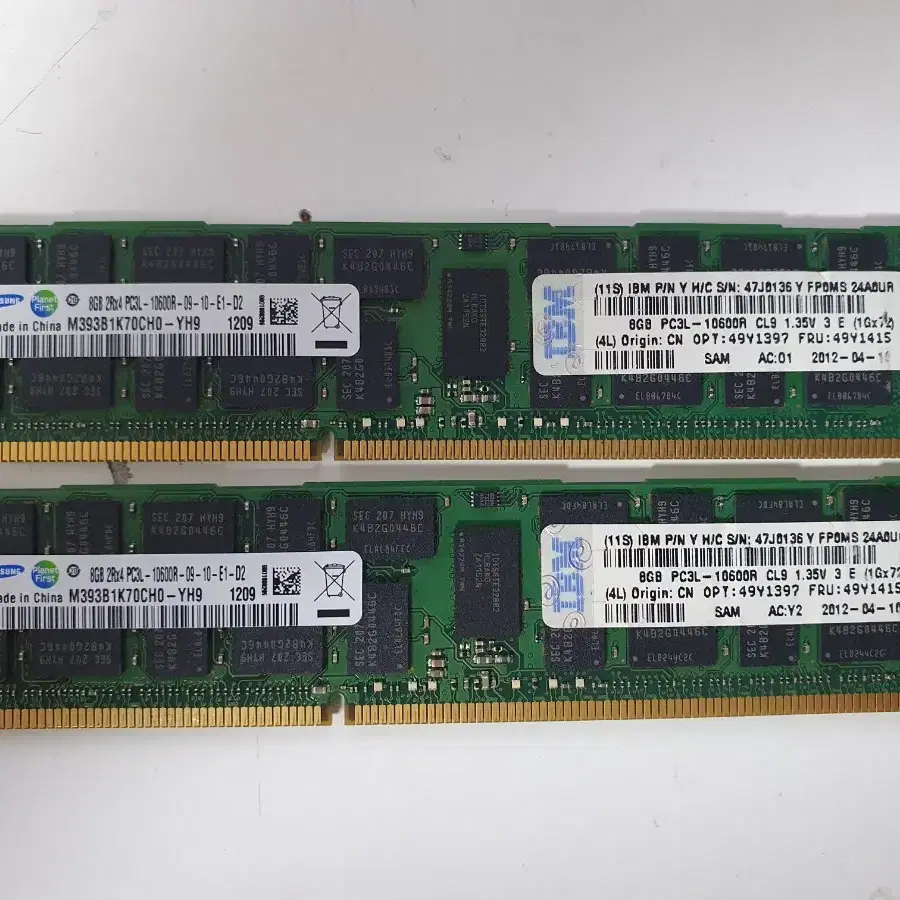 서버용 DDR3 16G, 8G REG 램 / 일반램 X