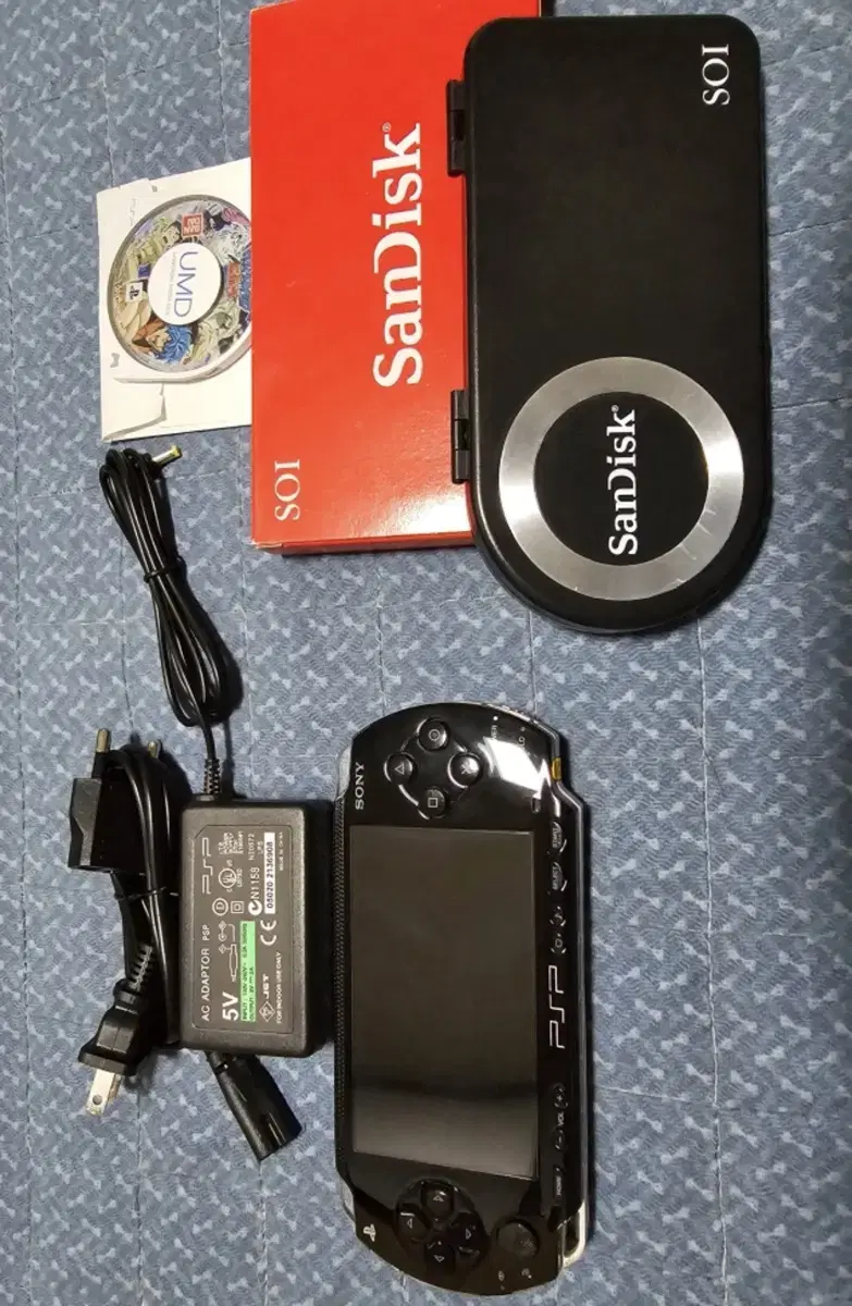 쏘니 psp1005 + umd4장 + 정품배터리