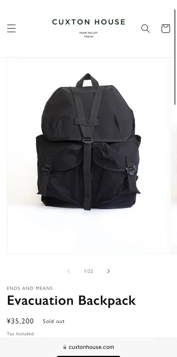 Ends and means Evacuation Backpack