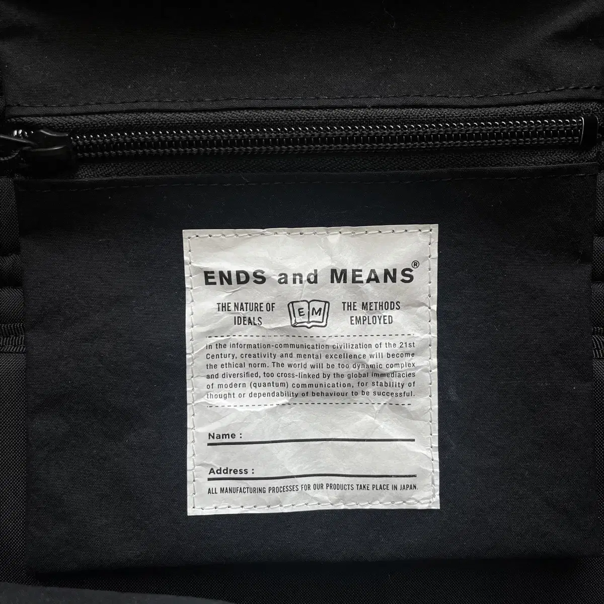 엔즈앤드민즈 Evacuation Backpack