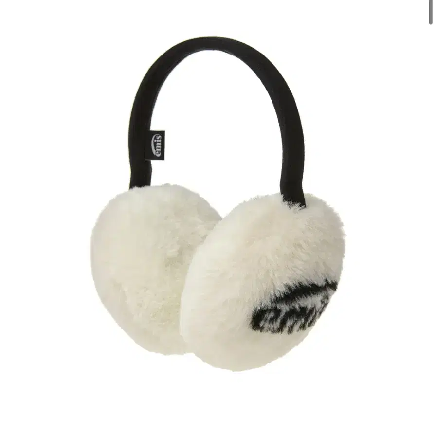 LOGO JACQUARD EAR MUFF (RENEWAL)-WHITE