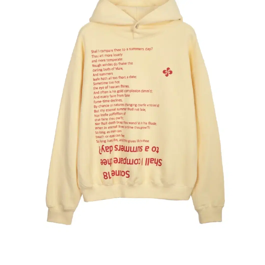 헤레틱 SONNET 18 HOODIE / butter 후드티 버터